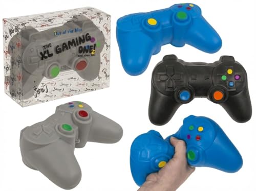 TopShop24you XL Anti Stress Controller (16 cm) – Squeeze Toy für Gamer & Zocker, Knetball zum Stressabbau, Fidget Toy in Geschenkverpackung (1x, zufällige Farbe)