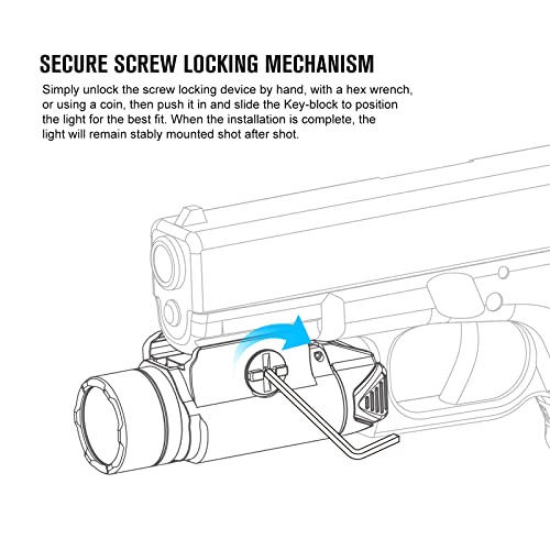Olight Pl-3R Valkyrie Rechargeable Tactical Light, 1500 Lumens Rail-Mounted Weaponlight, Led Flashlight With Built-In Battery, Rail Locating Keys For 1913 Picatinny, Gl Style, Black #TOP7