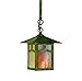 Arroyo Craftsman ESH-7PFOF-RC Evergreen Stem Hung Pendant with Pine Needle Filigree Light Fixture, 7", Raw Copper Metal Finish, Off White Glass