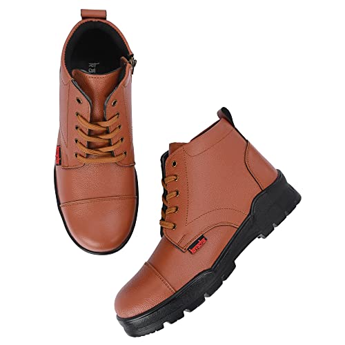Image of KAVACHA Police Boots /Pure Leather /Super Comfortable /Light Weight for Full Day wear