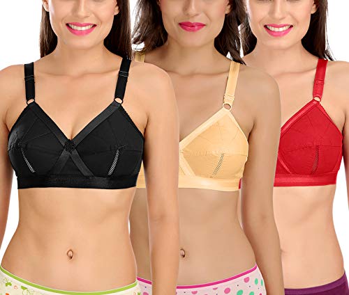 Image of SONA Perfecto Plus Size Cotton Bra for Woman Full Coverage Pack of 1
