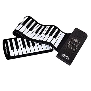 ATRNA 61 Touches Roll Up Piano, Silicone Souple Piano Portable Clavier Piano Pliable électronique Claviers Roll Out Piano - Les Beatles, Paul McCartney, John Lennon, RIngo Starr, George Harrison