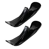 linjunddd Ski Scooter Ski-Schlitten-Brett Steering Ski Dual-use-Schlitten-Rad-Scooter Reitreifenteile Outdoor-lieferungen Schwarz 2st