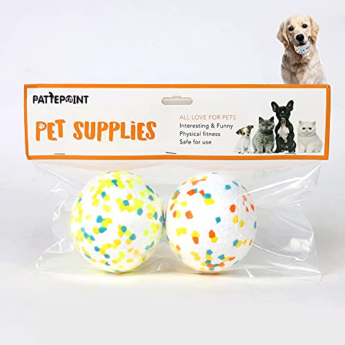 EASY JOY 2 Stück Unzerstörbar Hundebälle Hundespielzeug Stark Federnde Trainingsbälle Langlebige wurfball für Haustiere, Hund kauspielzeug aus E-TPU für Mittlere oder Große Hunde…