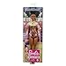Barbie Rhythmic Gymnast Brunette Doll (12-in) with Colorful Metallic Leotard, 2 Clubs & Ribbon Accessory, Great Gift for Ages 3 Years Old & Up