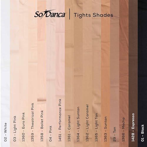 So Danca - Child Convertible Tights,Ballet Dance, Girls Ultra Soft Pro Convertible Transition, 85% Nylon / 15% Spandex - TS81 (US, Alpha, X-Small, Small, Tan) by So Danca - Image 8