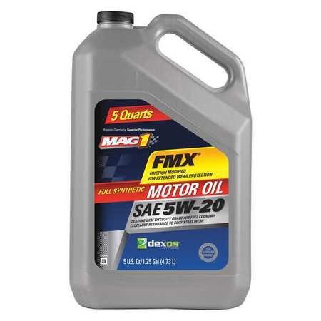 Aceite de motor sintético 5W-20, 5 qt