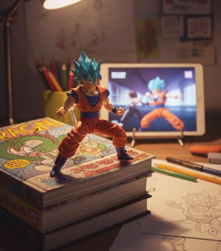 Image of Awestuffs Gokuu Blue Large Action Figure Limited Edition Manga Toy Collectible