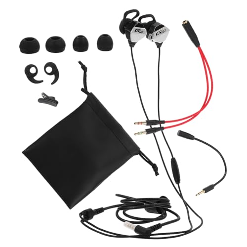 BUTIFULSIC 1 セット 有線ヘッドセット ステレオゲーミングイヤホン 携帯電話用イヤホン 有線ゲーミングイヤホン マイク付きイヤホン 女性用イヤホン Pc用イヤホン ノイズリダクションイヤホン