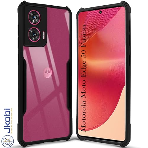 Image of Jkobi Back Case Cover for Motorola Moto Edge 50 Fusion (Shockproof with Polycarbonate Clear Panel)