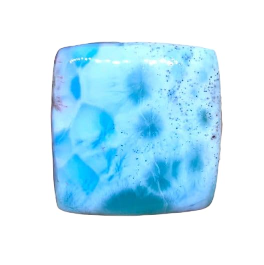 Larimar naturel gemme bleue de 28mm pour bague et pendentif fait main