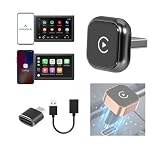 Bgyhdusim Wireless CarPlay & Android Auto Adapter for DS DS 5 2016-2022,Ultra Mini Dongle Converts Easy Setup Plug and Play,Black