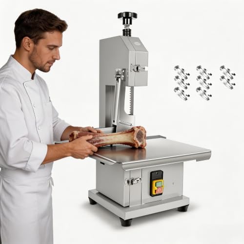 2000W Bone Saw Machine 900 to 1200 Lbs/H Commercial Electric Meat...
