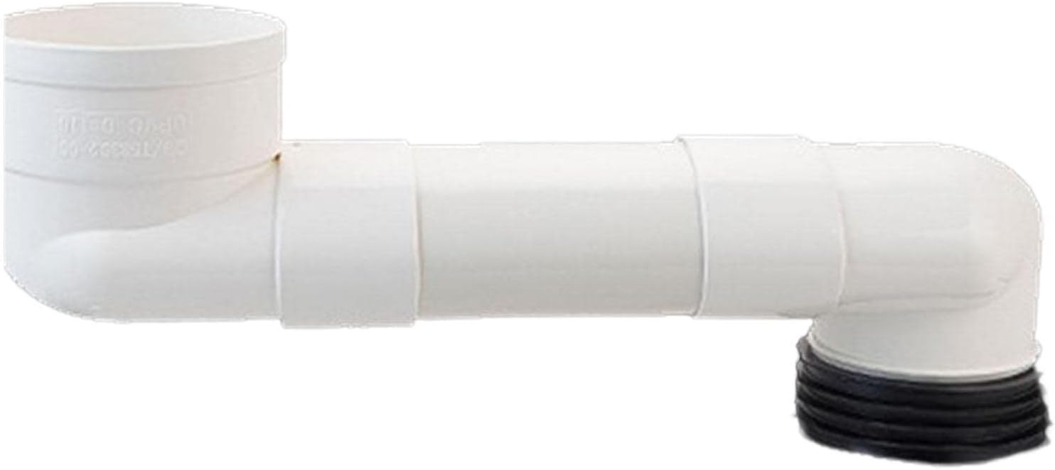 Flexible Offset Toilet Flange Extension Drain Pipe, Lavatory Sink Adapter Toilet Flange Shifter for Plumbing Drainage, Tub Waste,Cleaning, 25cm