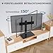BONTEC TV Ständer Höhenverstellbar, Schwenkbar Fernsehständer für 24-60 Zoll LCD LED OLED Fernseher bis 45 KG, Max. VESA 400x400, Universeller TV Standfuß mit Kabelmanagement