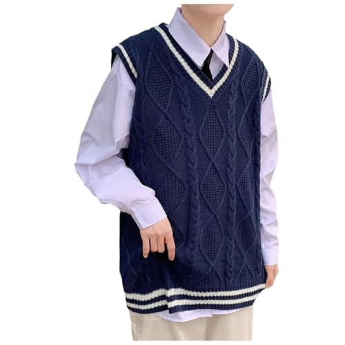 スクールベスト 男子 ベスト ストライプ 女子 学生 制服 カーディガン ノースリーブセーター スクール セーター チョッキ vネック ニット ブラウス メンズ レディース 学生服 高校生 中学生 通学 ジュニア 通勤 C1