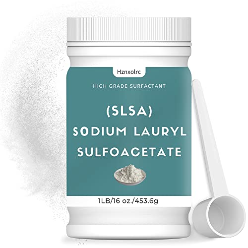 1 Pound SLSA Powder for Making Bath Bombs Premium SLSA Sodium Lauryl Sulfoacetate Powder Amazing Bubbles Gentle on Skin Suitable for Making Bath Bombs Bath Truffles and More