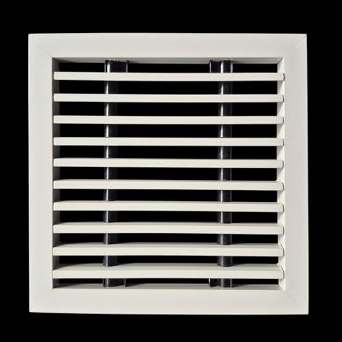 Image of Premium Central air Conditioning Grille- Linear Bar Grilles - Aluminium Powder Coated Grill, Ventilation Grill, Home Grill, ac Jali, Grill for Wall, Sidewall and Ceiling (6 inch * 6 inch)