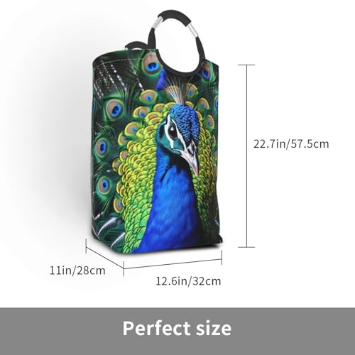Panier à linge pliable avec poignées ergonomiques et structure rigide - 3