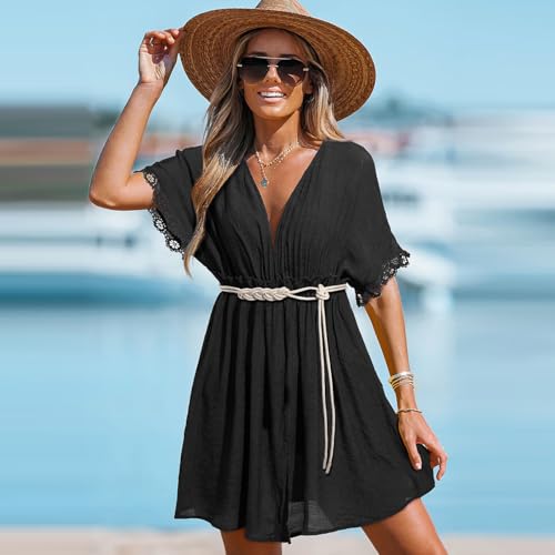 Womens PU Leather Thin Belts Knotted Waistband for Dresses2