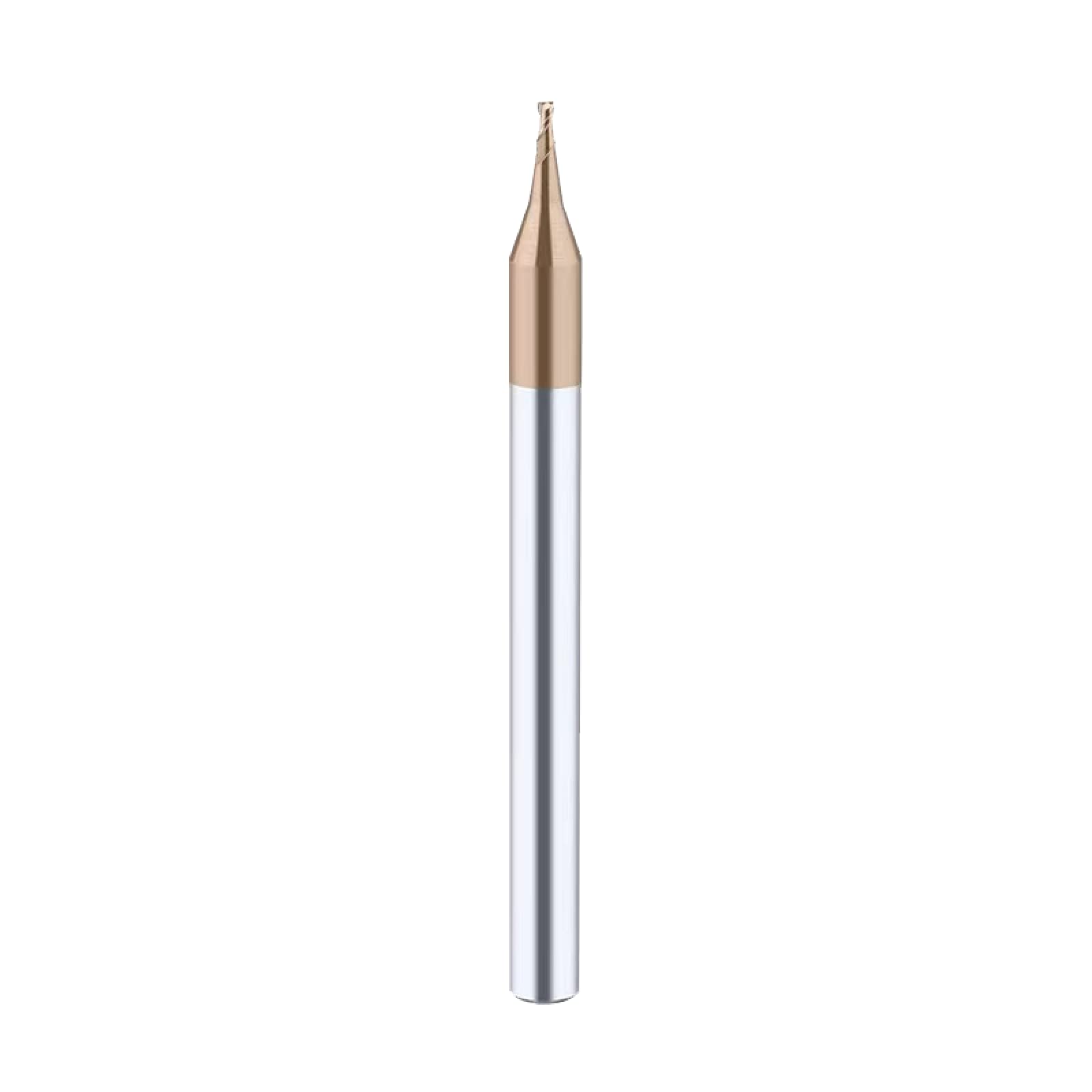 1 pc Micro fraise en bout 2F fraise HRC 55 Mirco carbure CNC profond long cou petit diamètre 0.2-3.0mm gravure peu routeur peu,0.3dx2x4Dx50L