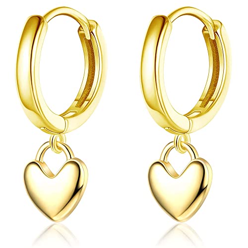 Boucles d'oreilles pendantes cœur en argent 925, l'élégance intemporelle d'un bijou raffiné pour femme