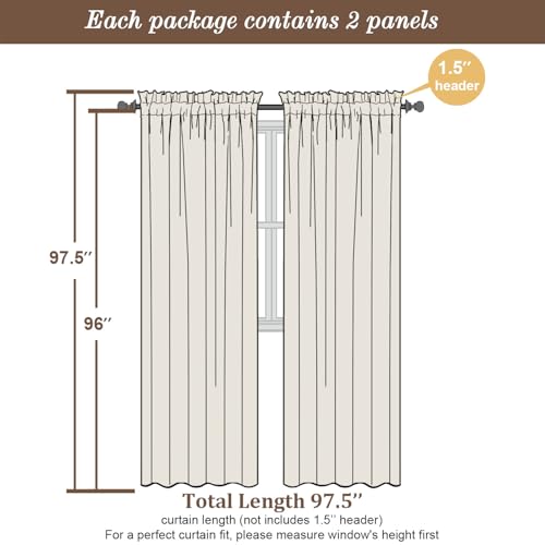 Image of Chyhomenyc Pink Sheer Curtains 96 Inches Long 2 Panels, Light Filtering Pink Curtains for Living Room, Soft Gentle Voile Rod Pocket Bedroom Window Drapes, 59Wx96L Inch, 2PCS