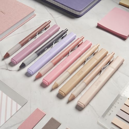 Image of BLIEVE - Aesthetic Highlighters and Gel Pens With Soft Ink and Chisel Tip, Bible Highlighters and Pens No Bleed, Dry Fast Easy to Hold, for Bible Journaling Planner School Supplies (MORANDI)