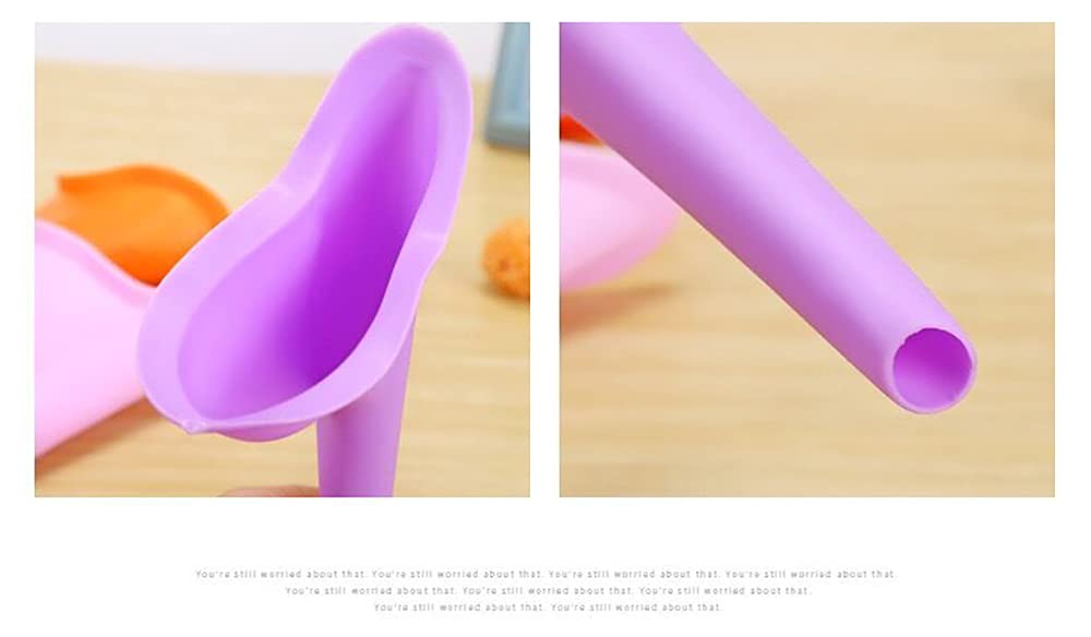 Orinatoio Femminile,Imbuto per pipi Donna,Riutilizzabile Urinatoio Donna, orinatoio da viaggio Femminile,orinatoio portatile in silicone,Orinatoio Portatile Donna,Con sacchetto di stoccaggio,rosa,1 PZ