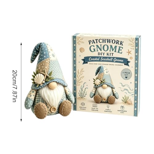 Kit de gnomo de patchworks como regalo creativo de costura 5