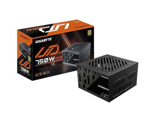 GIGABYTE 750W PSU - 80 Plus Gold Certified - Fully Modular Power Supply (GP-UD750GM-A)