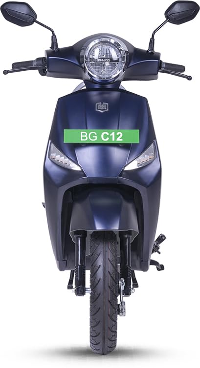 Image of BG C12i MAX 2.0 Electric Scooter With Charger, Matte Blue (Advance Booking for Ex-Showroom)