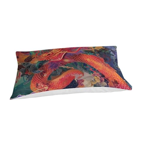 Parure de lit dragon 3D en microfibre pour un lit infroissable et doux - 3