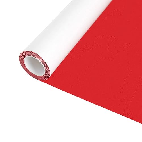 Miniatura 2 de Kit de parches de reparación de cuero para muebles de 12.6 x 60 pulgadas, cinta de cuero resistente al agua roja, parches de cuero autoadhesivos