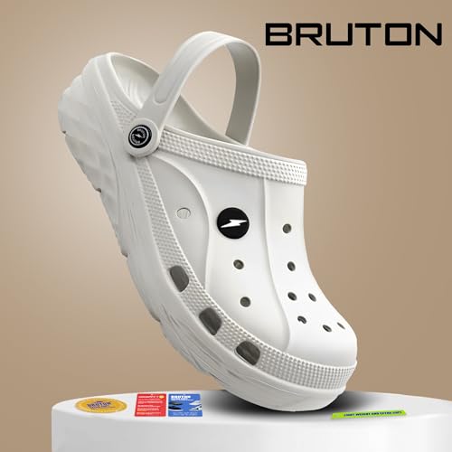 Image of BRUTON Men's Lightweight EVA Slippers | Soft Cushioned Slip-On Clogs | Comfortable Indoor & Outdoor Casual Footwear