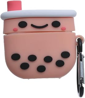 جراب حماية من السيليكون المتين لسماعات ايربودز 4 بتصميم لطيف ثلاثي الأبعاد مقاوم للصدمات والخدش مع حامل معدني من من جي-باور - متعدد الألوان (تصميم ايه)