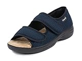  SCHAWOS Sandalen Stretch 06, für Damen und Herren, orthopädisch, geschwollene Füße, Senioren, Blau, 11 Women/9 Men
