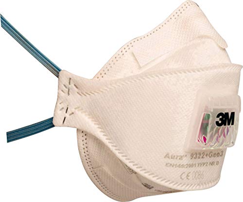 Preisvergleich Produktbild 3M Aura 9322+Gen3SV Feinstaubmaske mit Ventil FFP2 5St.