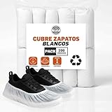 PimPam Factory - Patucos Desechables - (Pack 200) - Patucos Adulto Transpirables y Ajustables - Cubrezapatos Sin Olores e Hipoalergénicos - Protector Zapatos