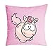 NICI 41722 Theodor - Cuscino in piedi, 37 x 37 cm, colore: Rosa