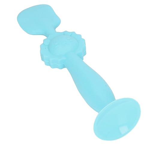 Cepillo de crema para pañales para bebé, base de ventosa, espátula de silicona para pañales de silicona para uso diario (azul)