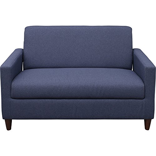アイリスプラザ ソファー 2人掛け 座面収納 ネイビー 幅117cm 7116686