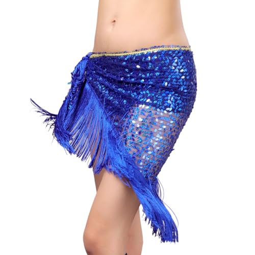 Jupe à paillettes scintillante pour femme avec lacets réglables