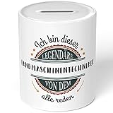 JUNIWORDS Spardose Sparbüchse, Ich Bin Dieser legendäre Landmaschinentechniker, von dem alle reden (5057463)
