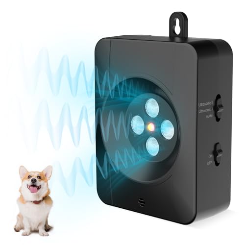 Antibell für Hunde, 3 Modi Antibell Ultraschall Gerät, 55 Fuß Stopp Hundebell Gerät, IPX4 wasserdichtes Anti-Bell-Mittel für Hunde das Training Großer Kleiner Hunde im Freien Innenbereich Antibell für Hunde, 3 Modi Antibell Ultraschall Gerät, 55 Fuß Stopp Hundebell Gerät, IPX4 wasserdichtes Anti-Bell-Mittel für Hunde das Training Großer Kleiner Hunde im Freien Innenbereich