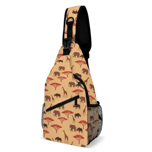 Bolso cruzado estilo safari con correa ajustable para senderismo miniatura 1
