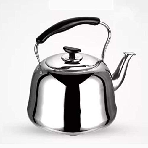 304 Edelstahl-Gaskessel Pfeifen 4L / 5L / 6L / 7L Haushaltsverdickter Gas-Induktionsherd mit hoher Kapazität Restaurantkessel, für Zuhause, Büro,