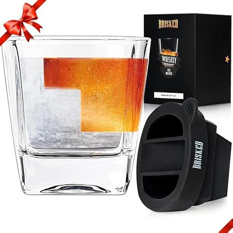 Whiskey Wedge Glass Set | Old Fashioned Whisky | Best Accessories & Gifts for Drinking Bourbon and Scotch | Perfect Whisky Gifts for Men… (Step Ice) Cover