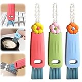 3PCS Multifunctional Crevice Portable Cup Lid Cleaning Brushes,2026 New 3 in 1 Cup Lid Cleaning Brush, Crevice Cleaning Brush for All Type Bottle Gap Tight Spaces Cup.