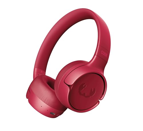 Fresh 'n Rebel Code Fuse, Casque Bluetooth sans Fil Supra-Aural, 30h D'Autonomie, avec Microphone et Assistant Vocal, Commandes de Volume et Boutons de Lecture/Pause, Pliable (Berry Red)